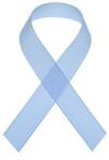 Le ruban bleu pour la sensibilisation au cancer du colon et de la prostate